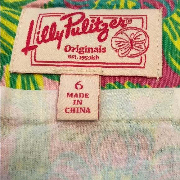 LILY PULITZER SKIRT SIZE SIX ORIGINAL PATTERN - Picture 4 of 4